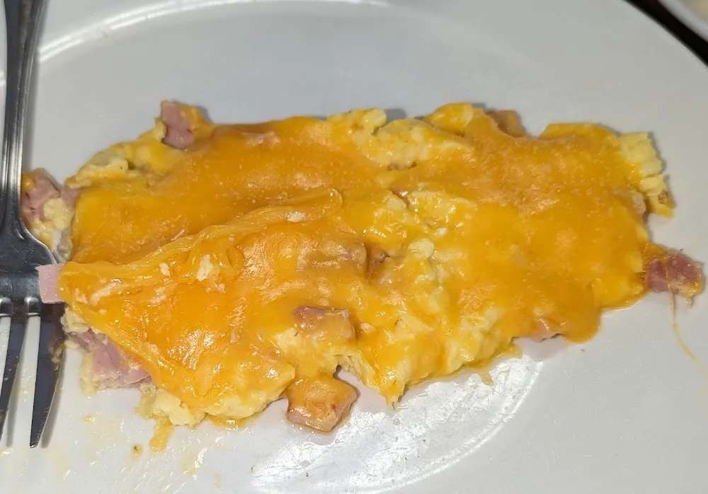 Ham and Cheese Scrambled Omelet