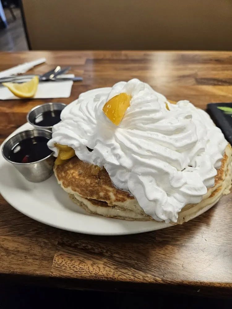 Pancakes with Peaches